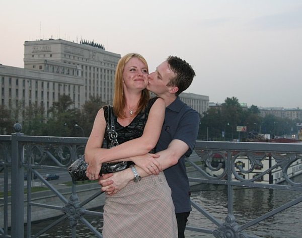 Anna and I in Russia